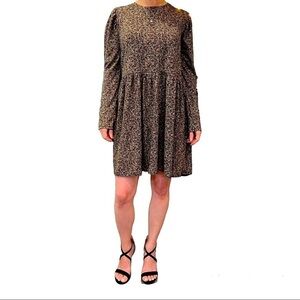 ZARA Baby Doll Long Sleeve Dress. Size small